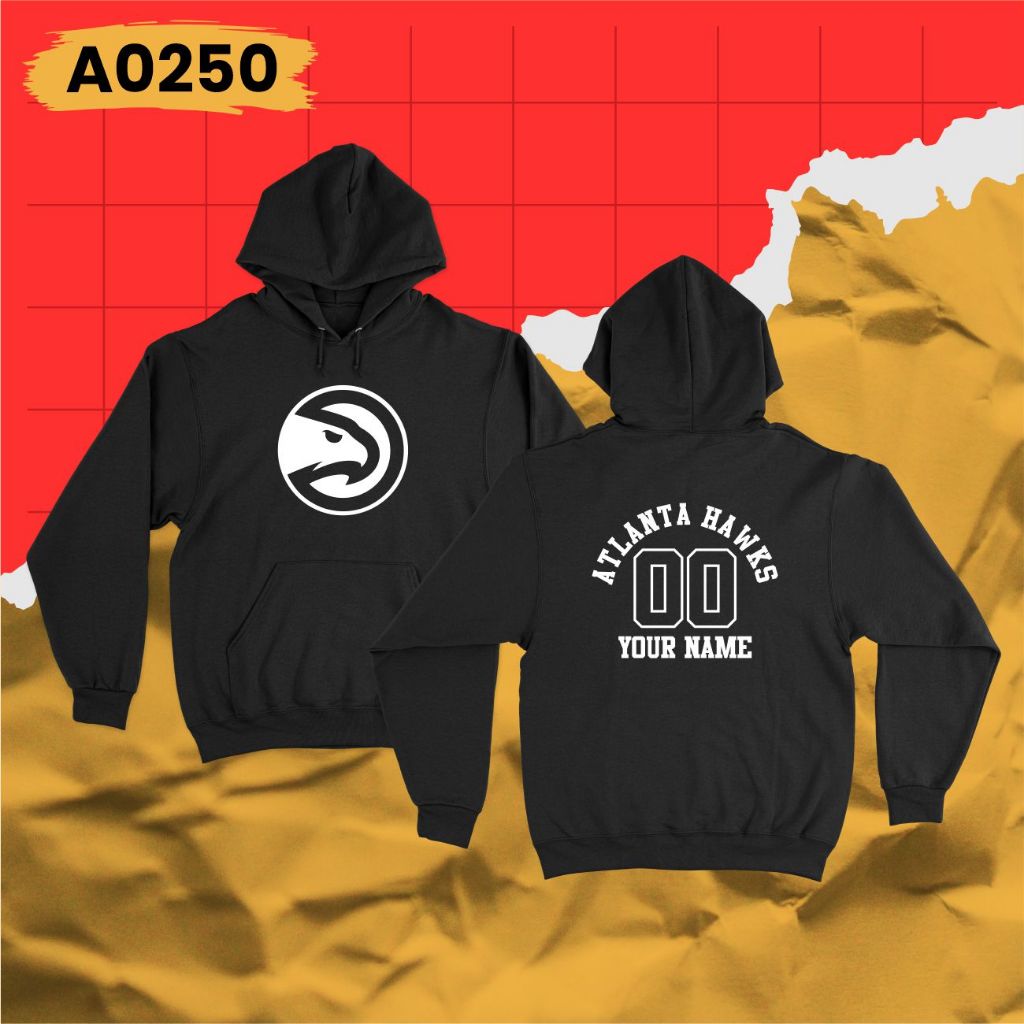 Sweater Hoodie Basket Atlanta Hawks Custom Nama Nomor A0250