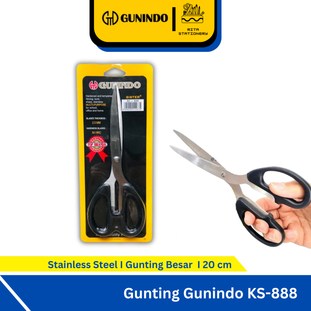 

Gunting Besar Gunindo KC-888 Anti Karat Tajam - Satuan