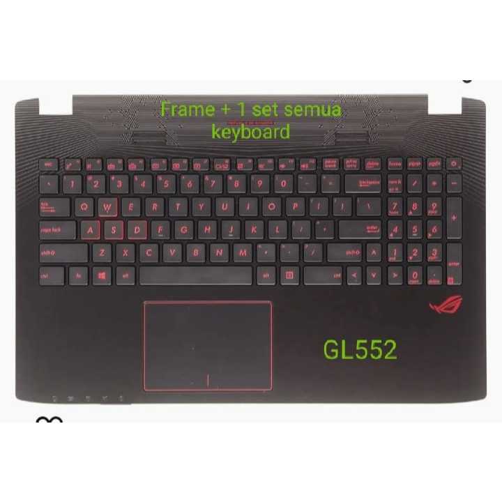 Tombol Tuts key Caps Keyboard Casing Laptop Asus Rog  original  GL552 GL552VW GL552J GL552VX