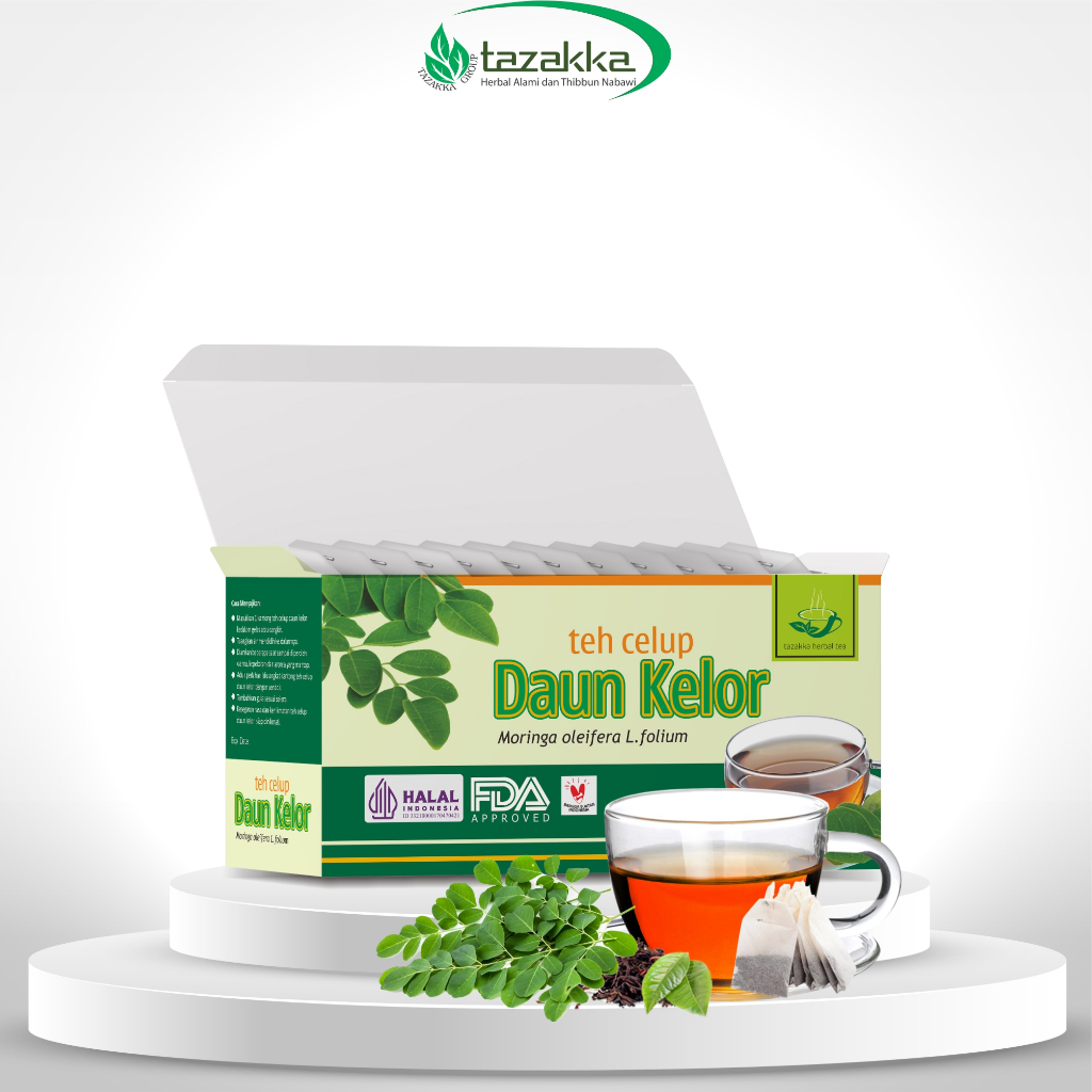 

Teh Celup DAUN KELOR Herbal Tazakka Original Isi 20 Kantung Moringa Tea Bag