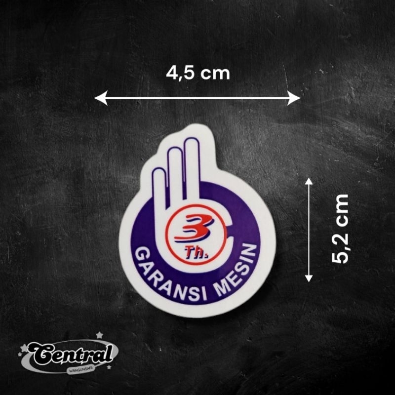 

Sticker Stiker Logo Ok Garansi 3 Tahun | Stiker Garansi 3 Tahun | Stiker Cutting
