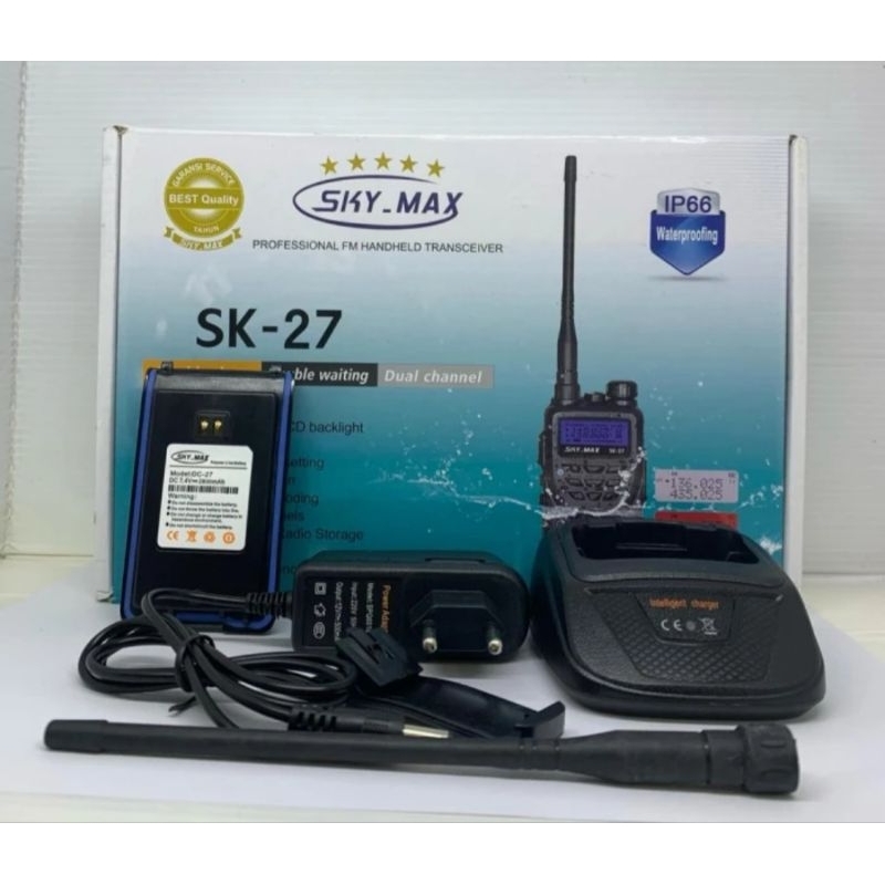 HT SKY MAX SK-27 DUALBAND ANTI AIR FM RADIO SKYMAX SK 27 SK27