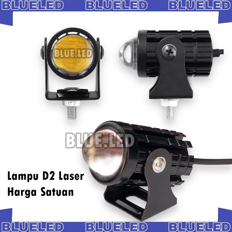 PROMO Lampu LED Motor Lampu Tembak D2 MiniLaser Luminos Bullaes 40 Watt Sorot Lampu Variasi Mobil