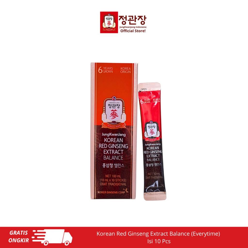 

JungKwanJang Korean Red Ginseng Extract Balance(EVERYTIME) - 10 STICK