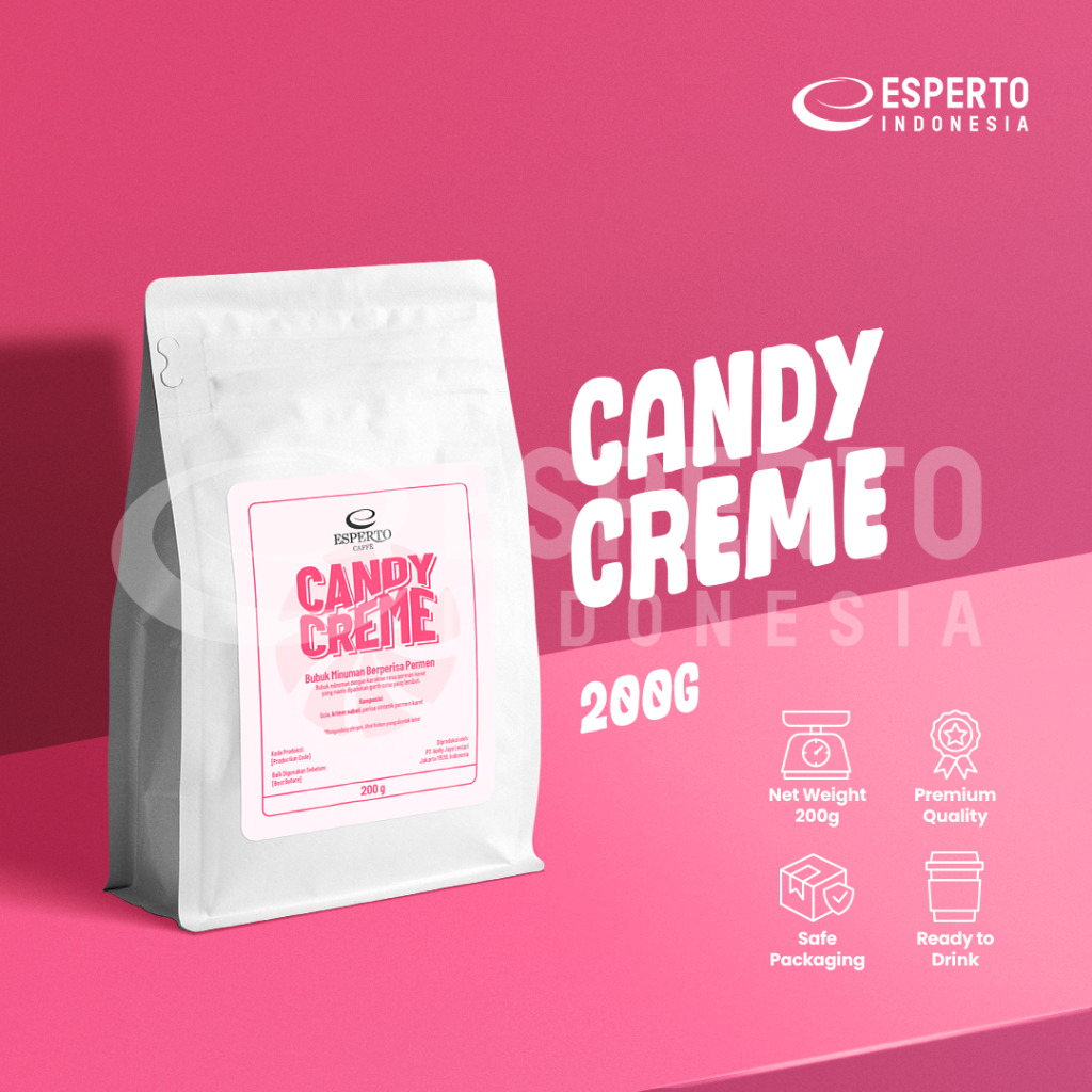 

ESPERTO CAFFE CANDY CREME 200 GR - BUBUK CREME - BUBUK MINUMAN