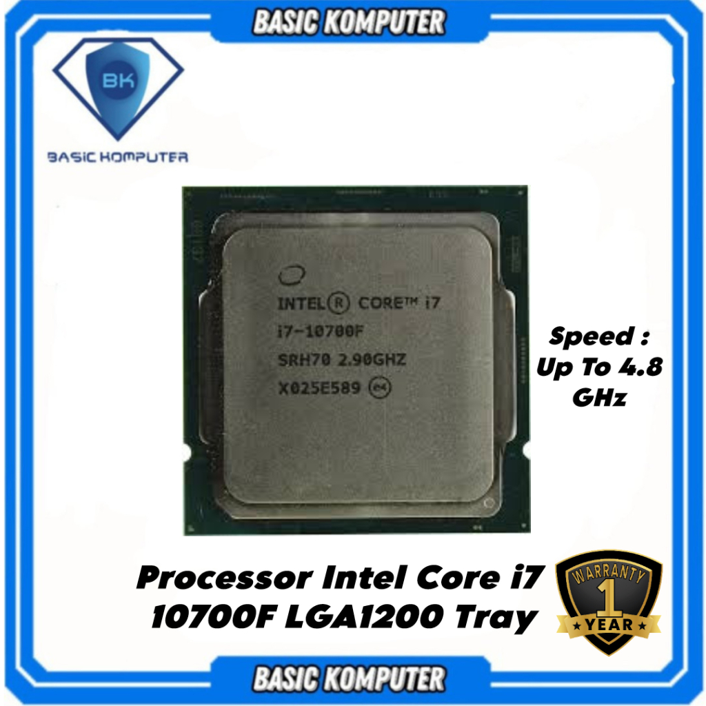 PROCESSOR INTEL CORE I7 10700F 2.90 GHZ SOCKET LGA 1200 TRAY