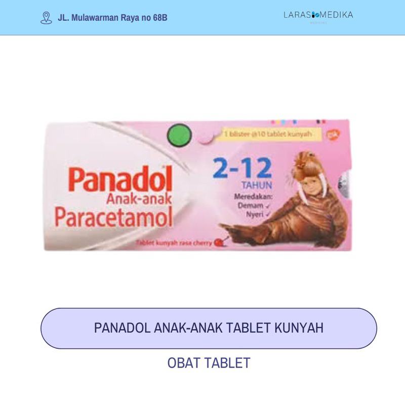 Panadol Anak Tablet Kunyah Rasa Cherry
