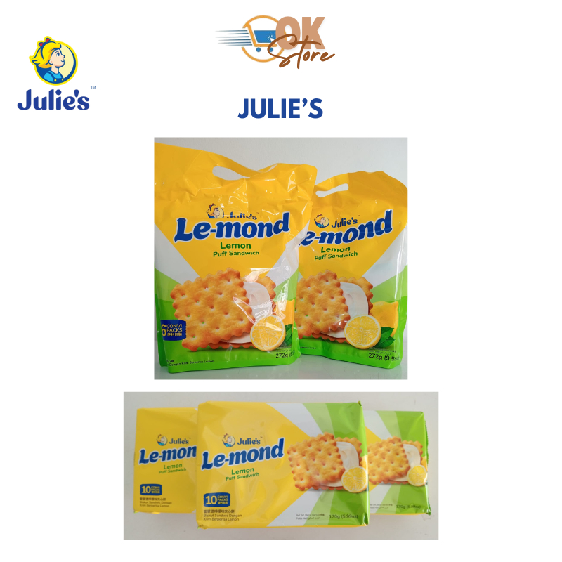 

Julie's / Julies Le-Mond Lemon Puff Sandwich 272 GR dan 170 GR (Produk Import Malaysia)