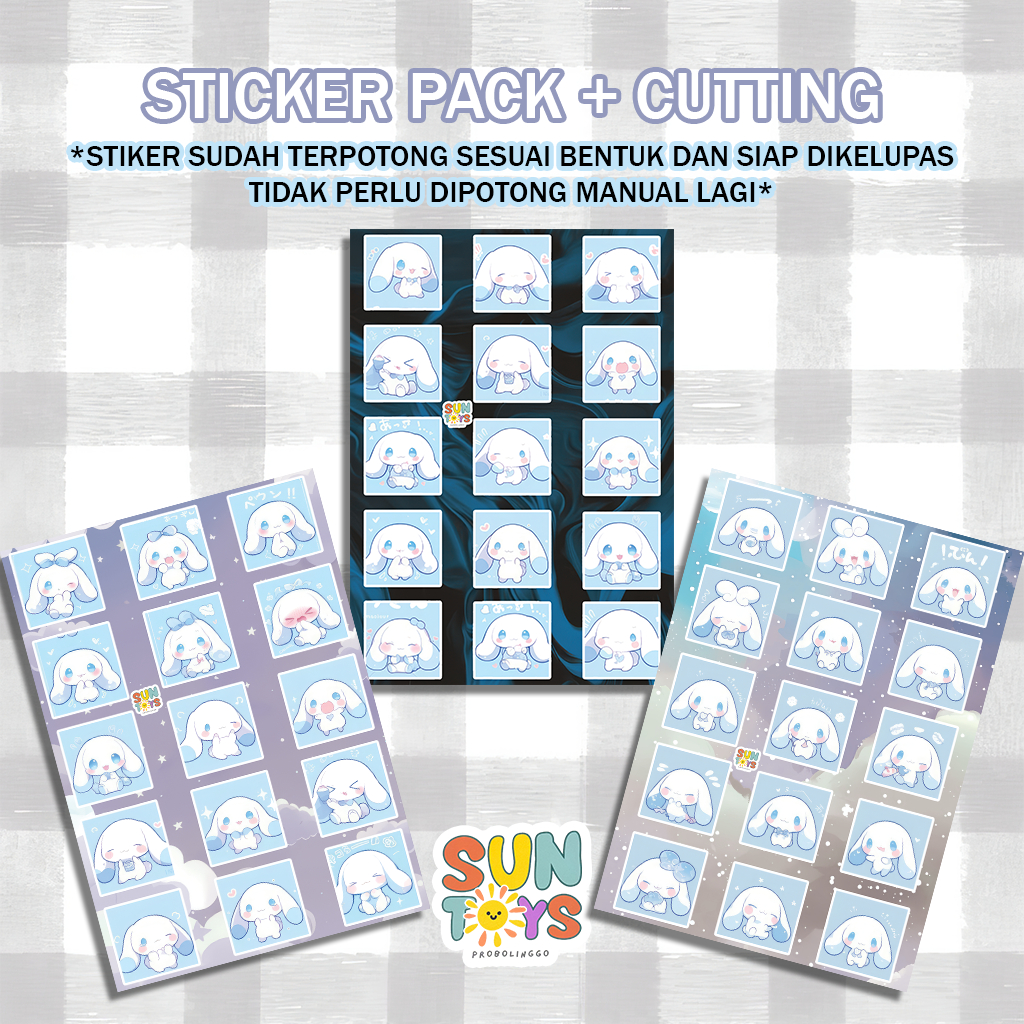 

☀ SUN ☀ Stiker Sticker Pack Cinnamoroll UK A6 Cutting Kisscut