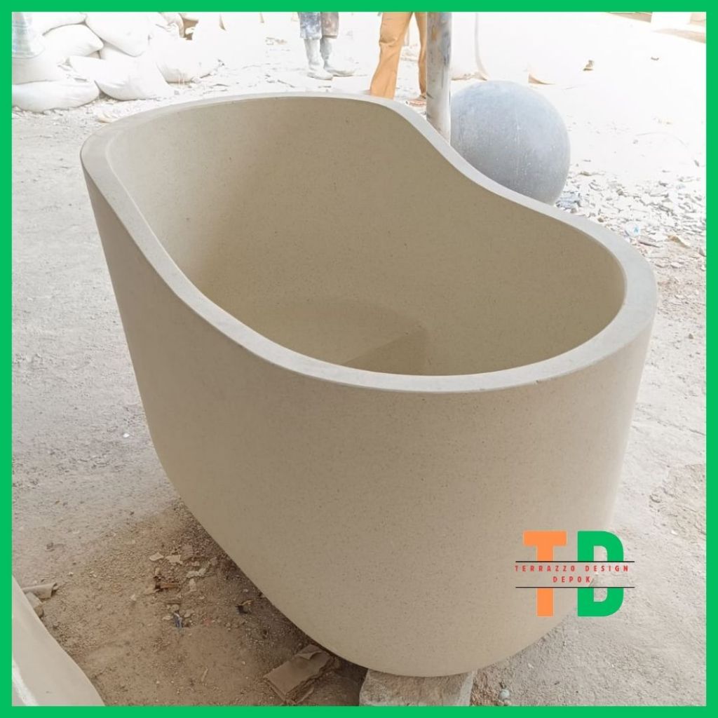 bathtub duduk marmer teraso