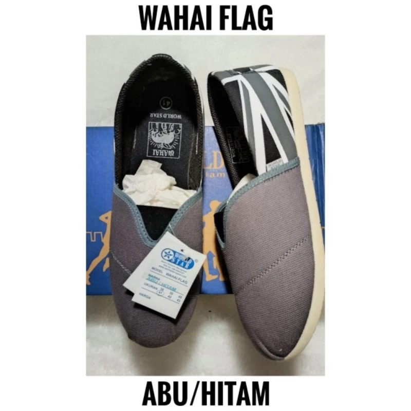 Sepatu Wahai / World Star Pria Casual / Slip On