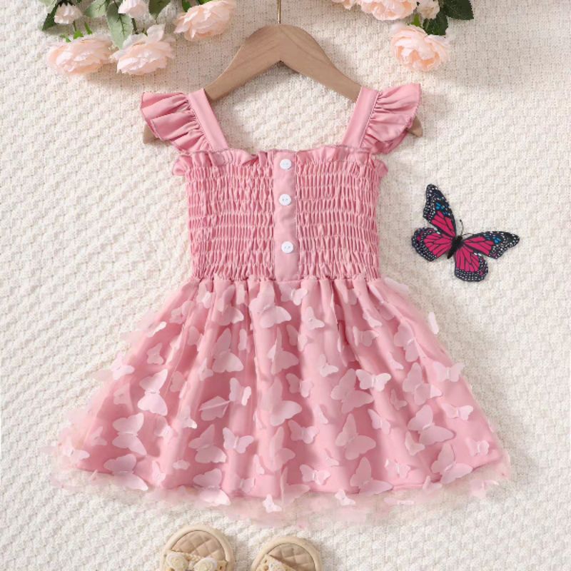 DRESS BABY BALITA SMOCK KUPU 3D SHEIN