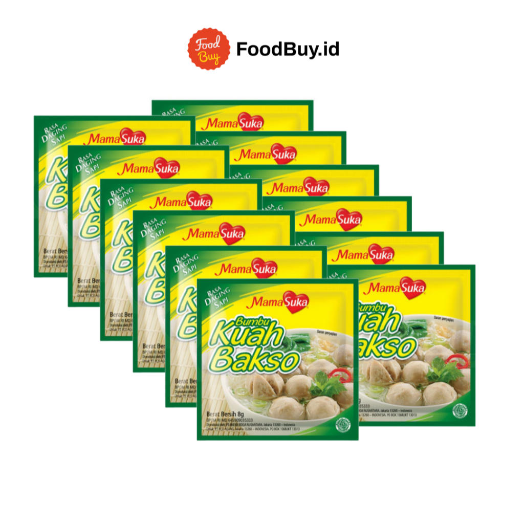 

Paket 1 Rtg - Mama Suka Bumbu Kuah Bakso 8g isi 12pcs