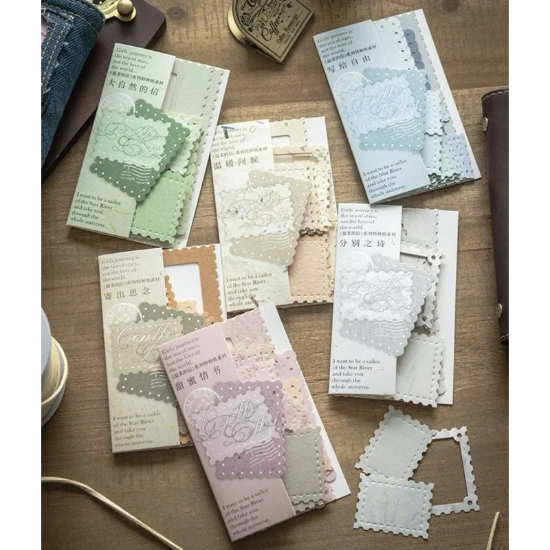 

Specialty Paper Biscuit Corner Decoration Theme Journal Scrapbook DIY Stiker Jurnal Kit