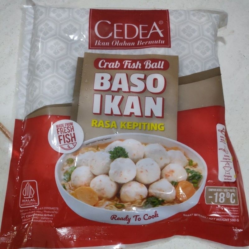 

cedea bakso ikan rasa kepiting 500g