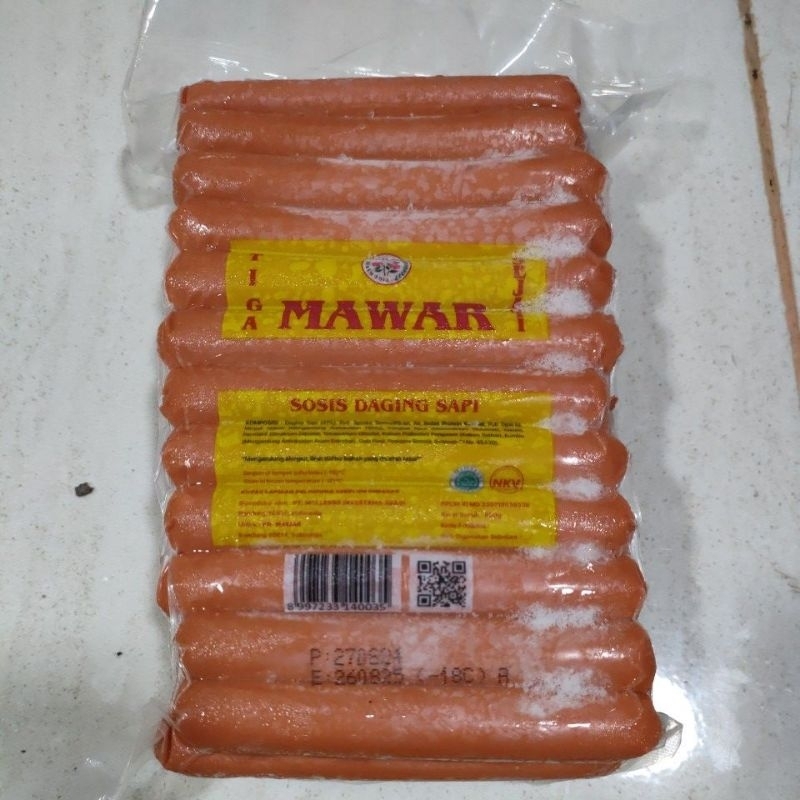 

mawar sosis daging sapi 800g