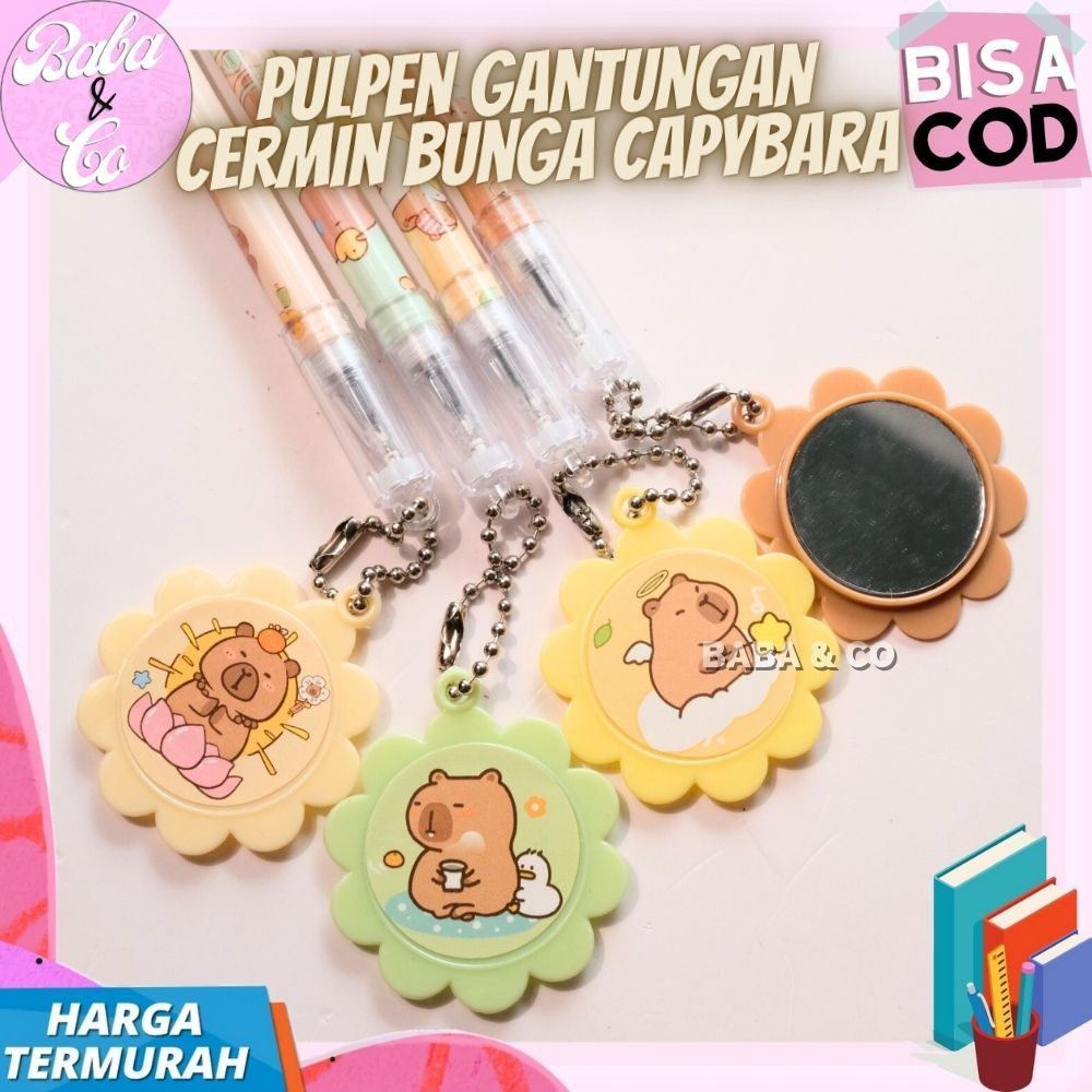 

PEN CAPYBARA PULPEN GANTUNGAN CERMIN BUNGA CAPYBARA PEN GANTUNG CERMIN CAPYBARA MURAH UNIK PEN GEL KAPIBARA