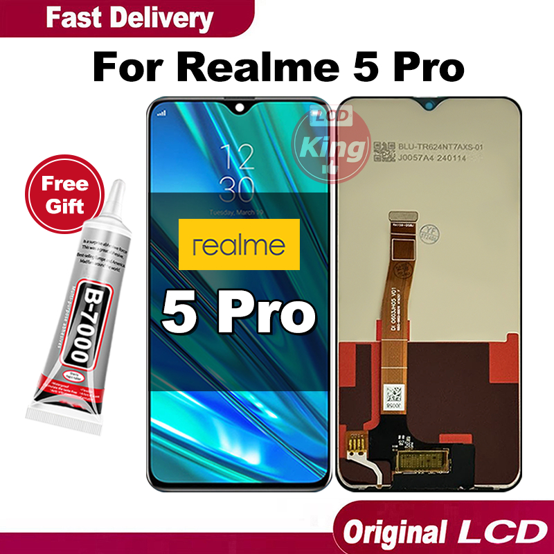 KING LCD Realme 5 PRO hp Touchscreen Fullset For Glass Touch Screen Digitizer COD
