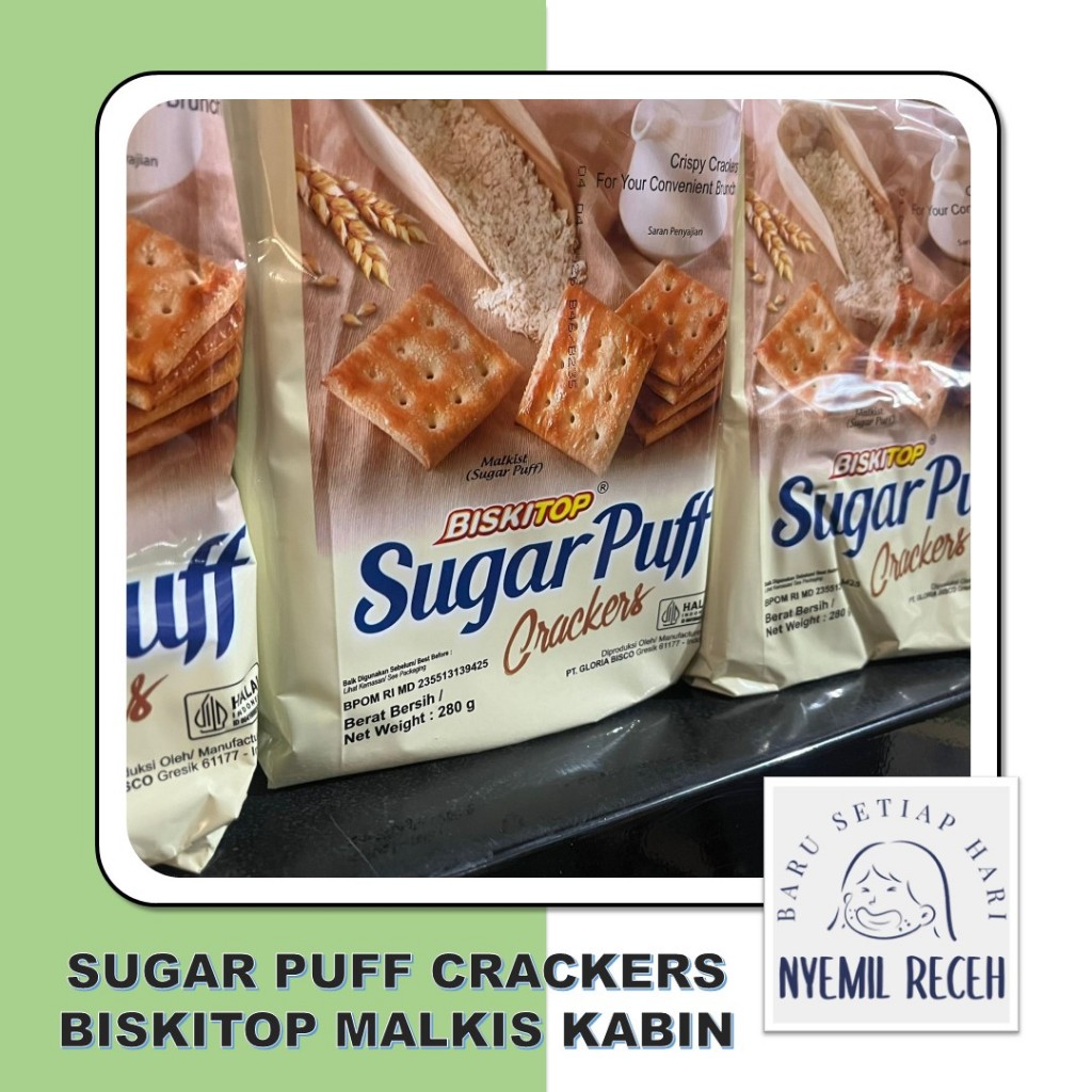 

Sugar Puff Crackers Biskitop Malkis Kabin 280Gr