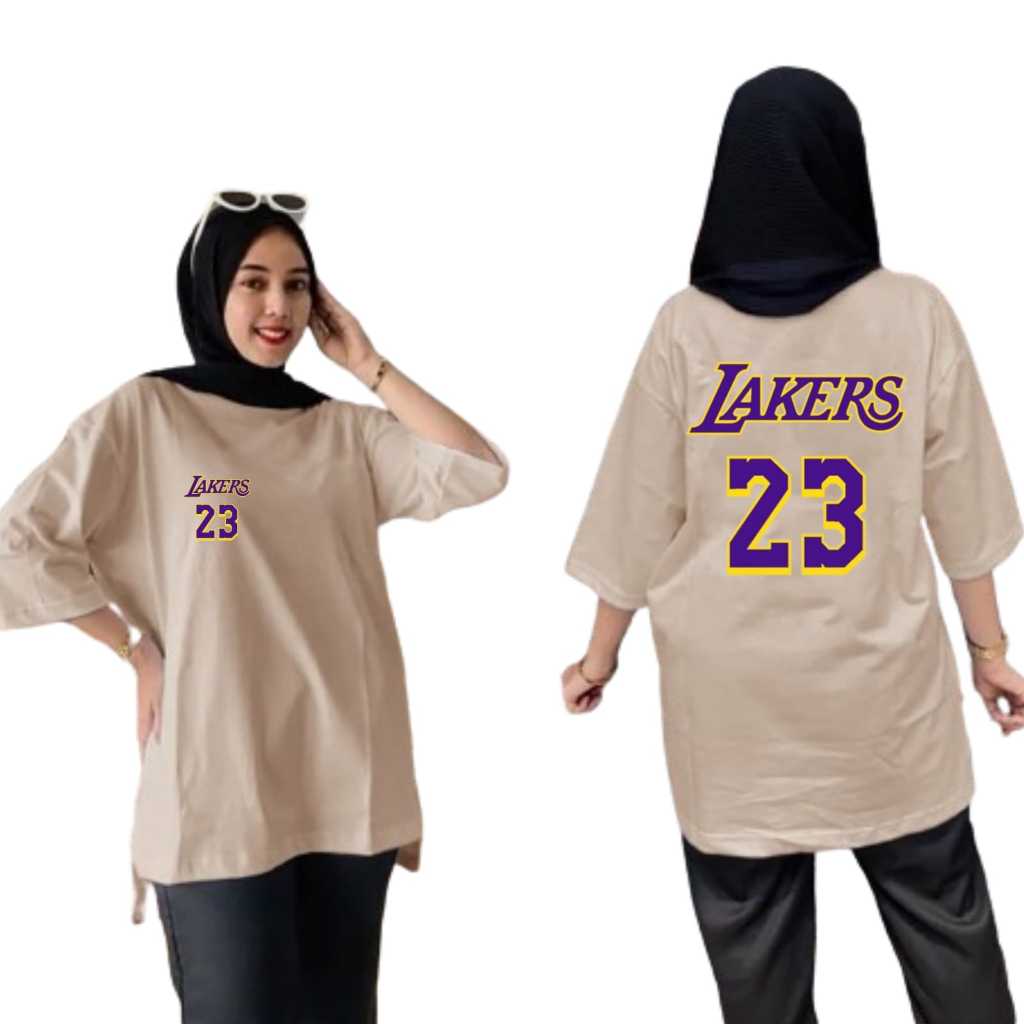 Kaos Wanita Oversize Angka Kekinian Terbaru