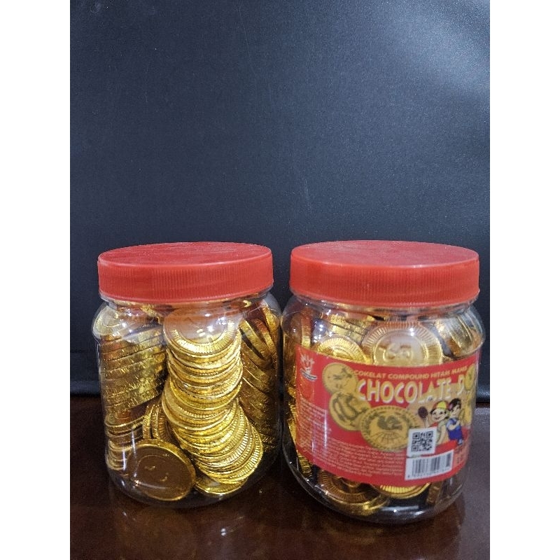 

coklat koin kecil coklat dollars coklat kue emas isi 100pcs