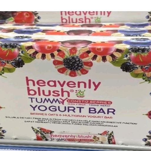 

heavenly blush Tummy yoghurt bar berries