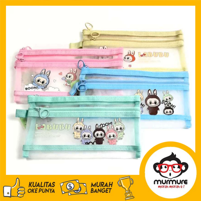 

MURMURE I ZIPPER BAG KARAKTER LABUBU LUCU LABUBU VIRAL TEMPAT PENSIL LABUBU POUCH LABUBU