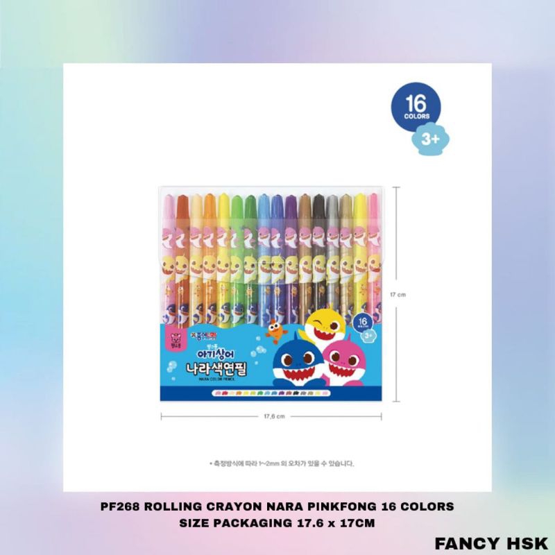

ROLLING CRAYON NARA PINKFONG 16 COLORS PF268