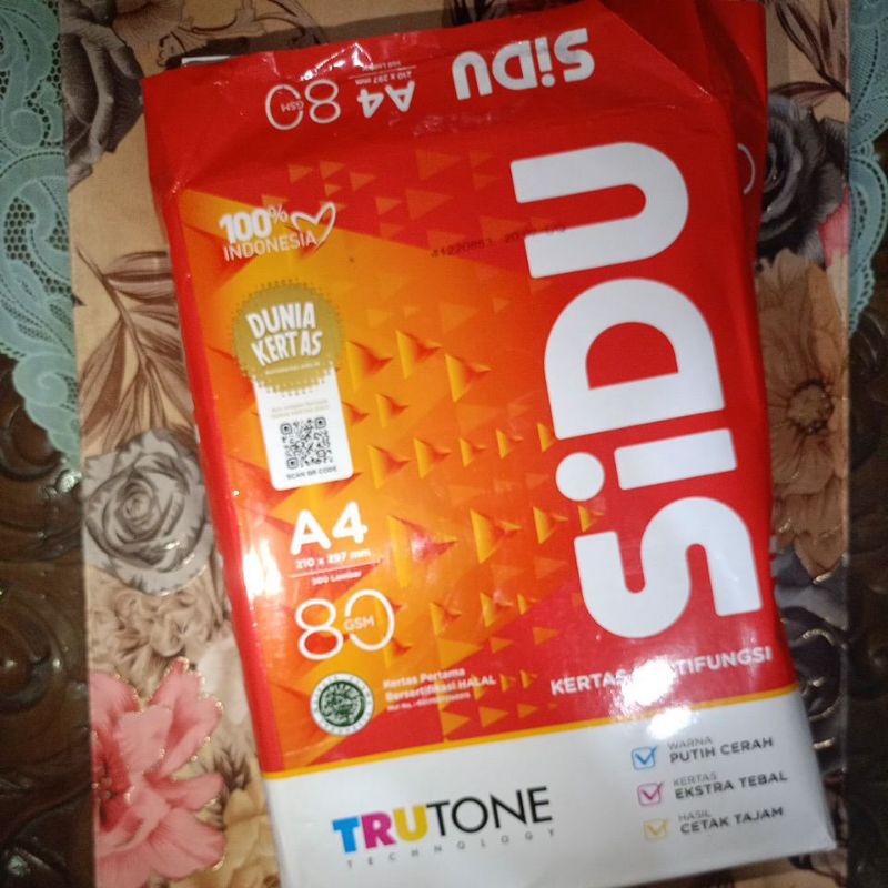 

Kertas A4 putih Sidu ( per pcs)