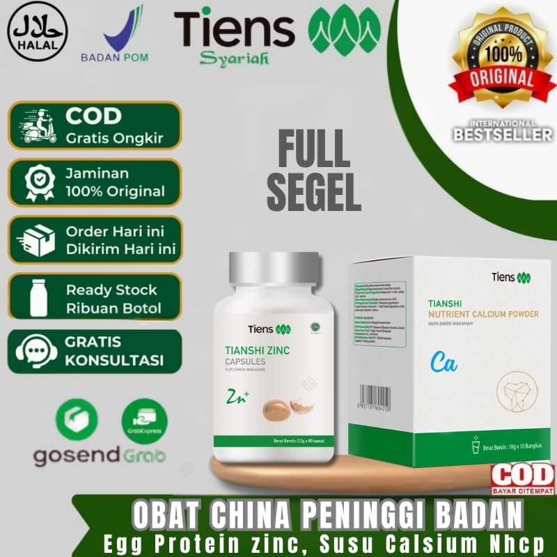 Peninggi Badan Tiens Original | Susu Kalsium & Zinc Kapsul | Susu Peninggi Badan OriginalTerbaik