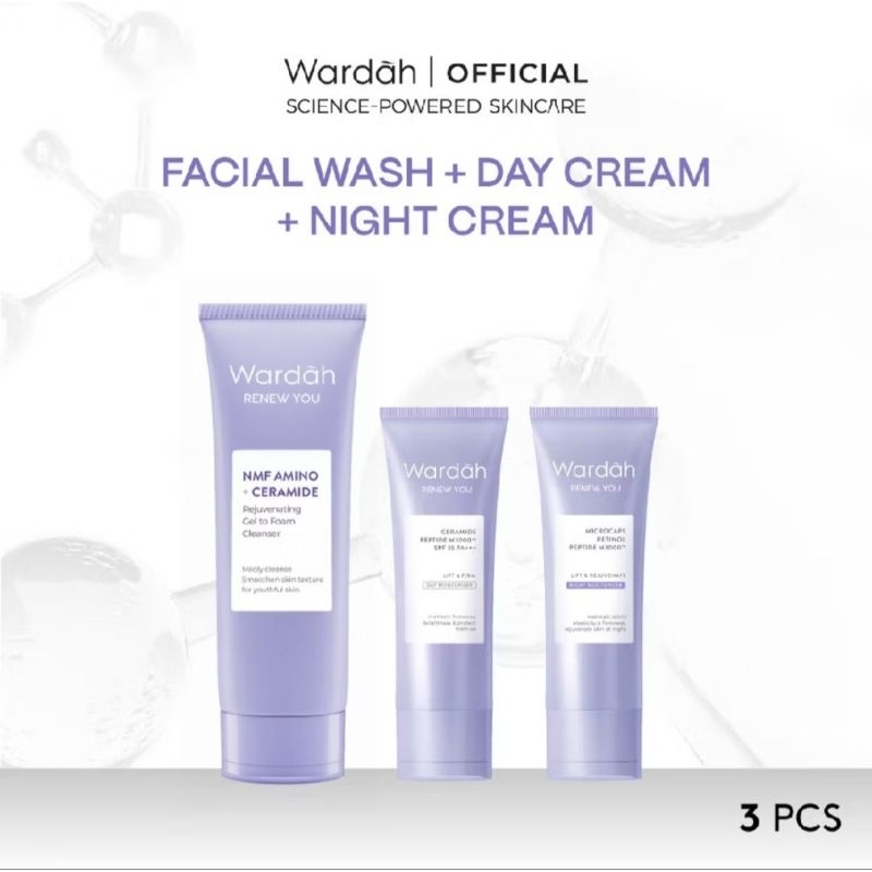 Wardah Renew You Anti Aging Series Paket 3 in 1