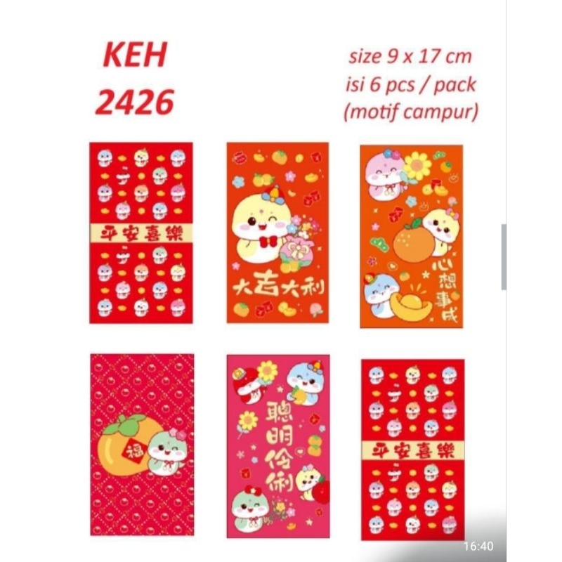 

V323 - Angpao Imlek 2025 / Angpao ular 2025 / Angpao Hongbao 2025 / Angpao ular Lucu / Angpao Panjang Medan