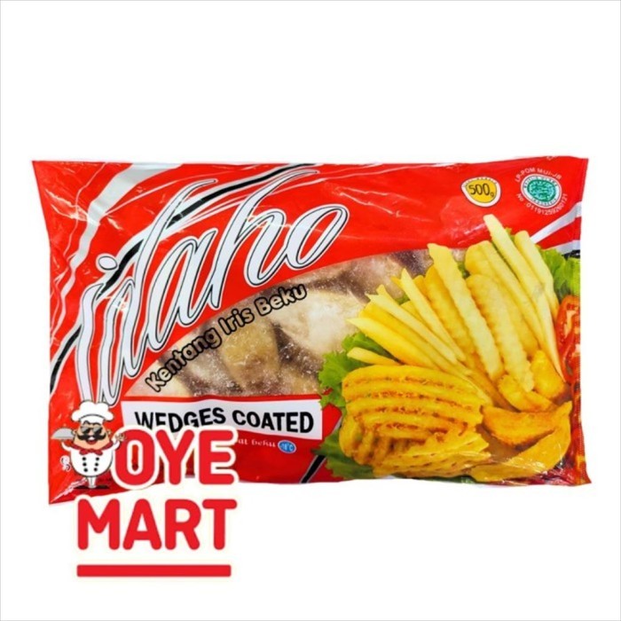

IDAHO WEDGES COATED 500GR/KENTANG GORENG BEKU FRENCH FRIES