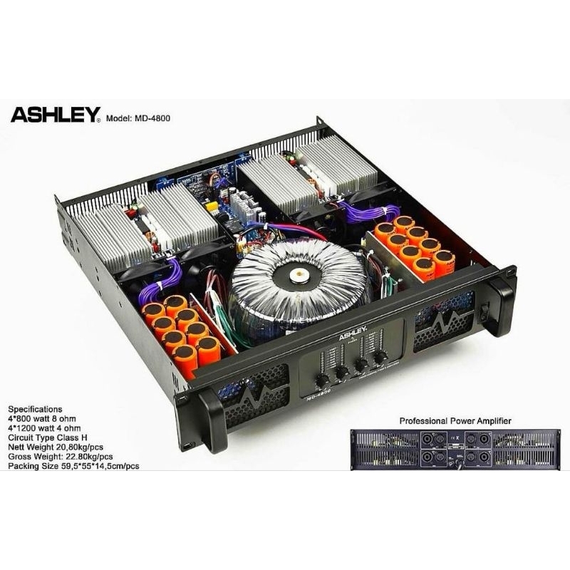 ashley power 4ch MD4800