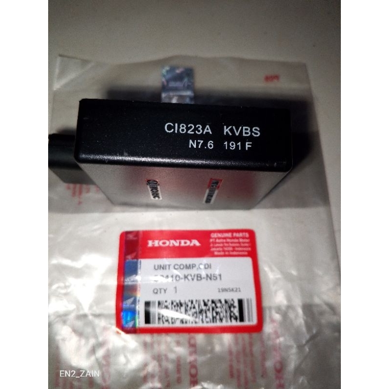 CDI Unit Assy Pengapian KVB kode part 30410-KVB-N51 Honda Vario techno Karbu 110 Vario karbu 110 Ori
