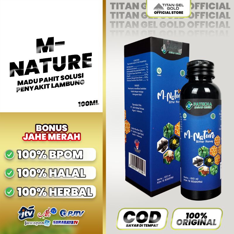 MNATURE 100 ml M NATURE  MADU PAHIT M-NATURE  MADU HITAM ALAMI  MADU HITAM PAHIT