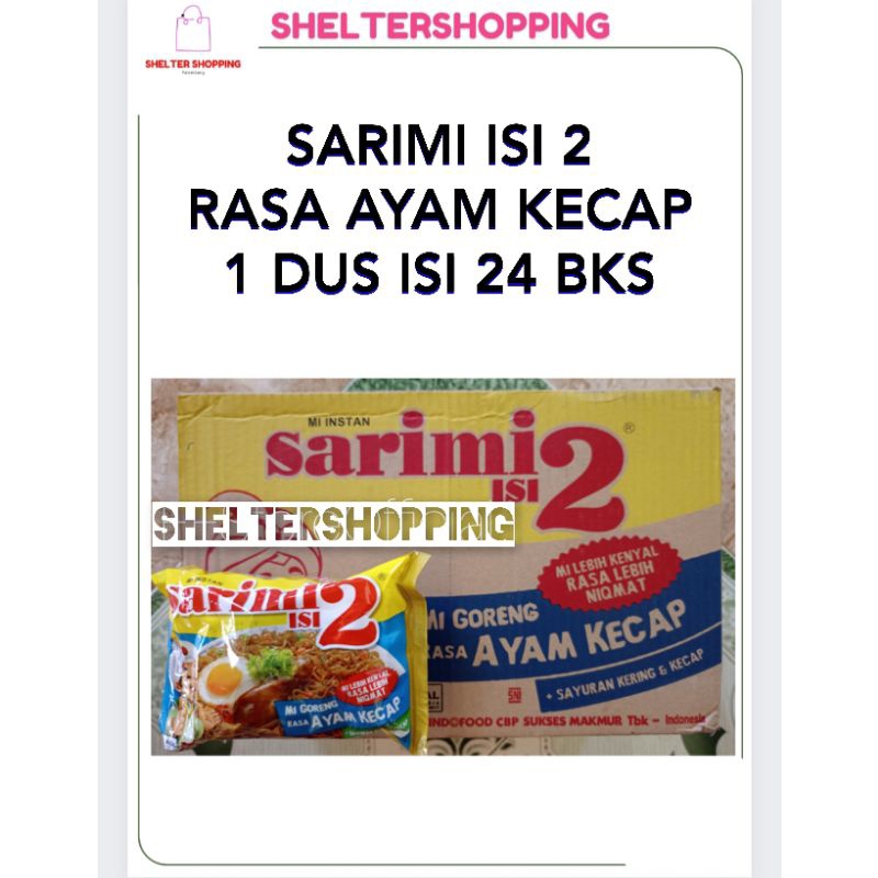 

SARIMI ISI 2 Rasa Ayam Kecap 1 Dus isi 24 Bks