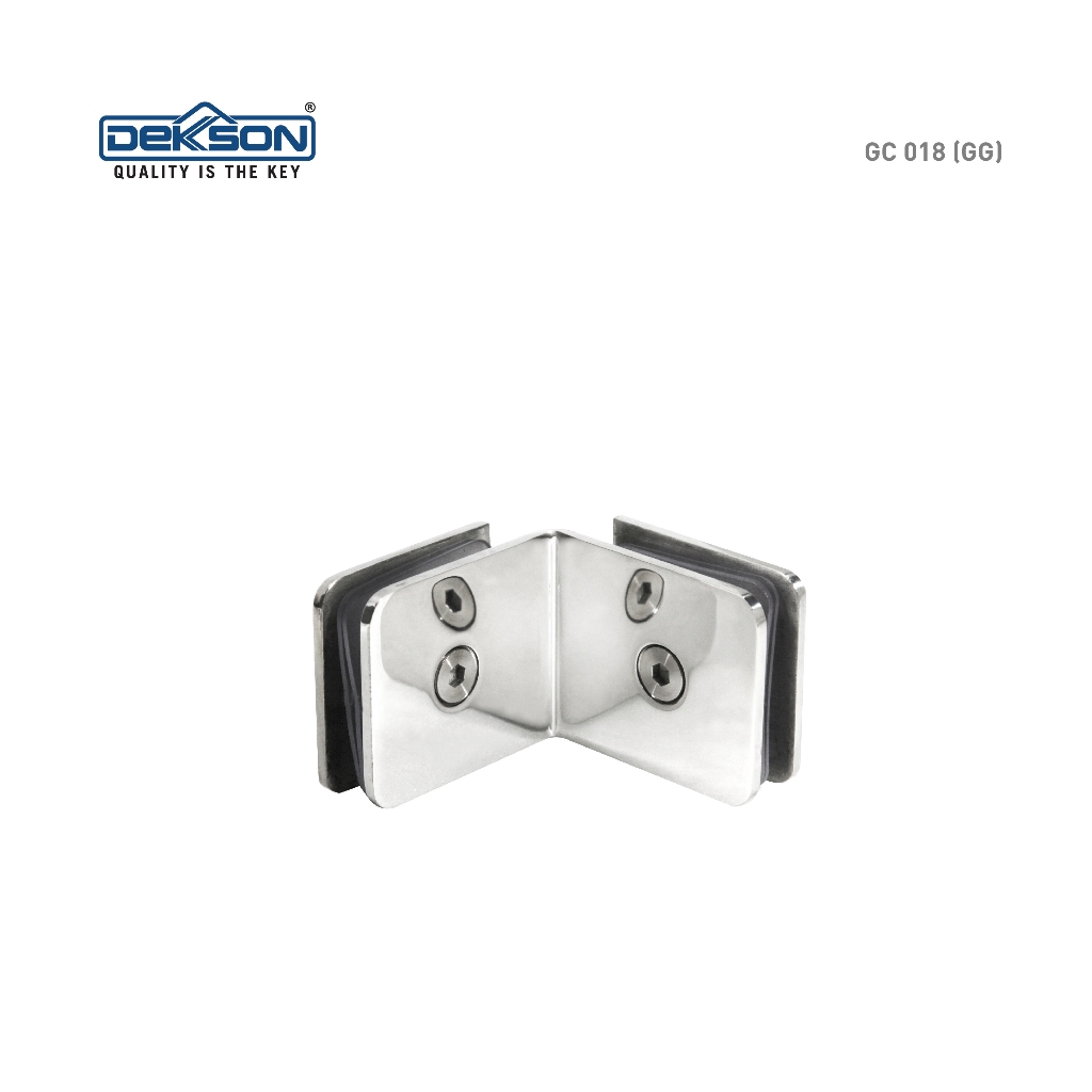 Glass Clip Dekson GC 018 Jepitan Kaca Ketembok Merk Dekson