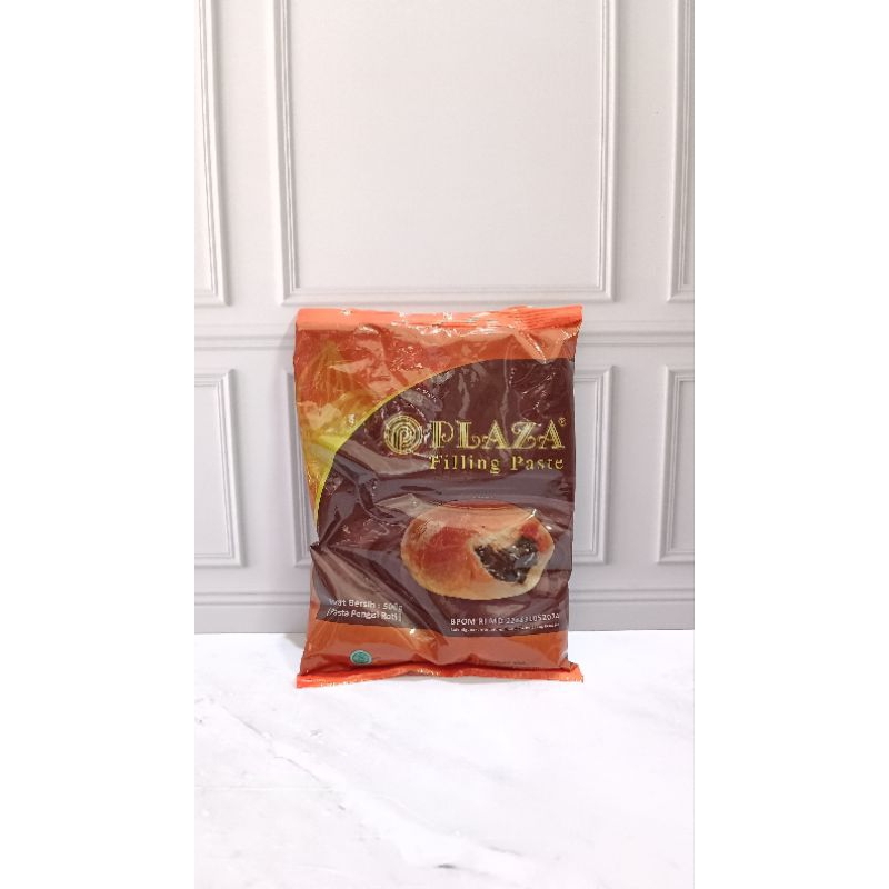 

[ 500 GRAM ] Plaza Filling Pasta Coklat Dark 500 Gram Coklat Filling Untuk Isian Roti