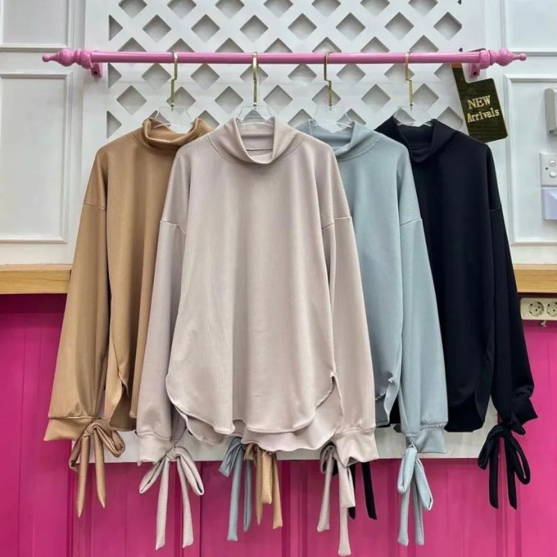 Blouse turtle neck/atasan turtle neck/turtle neck oversize