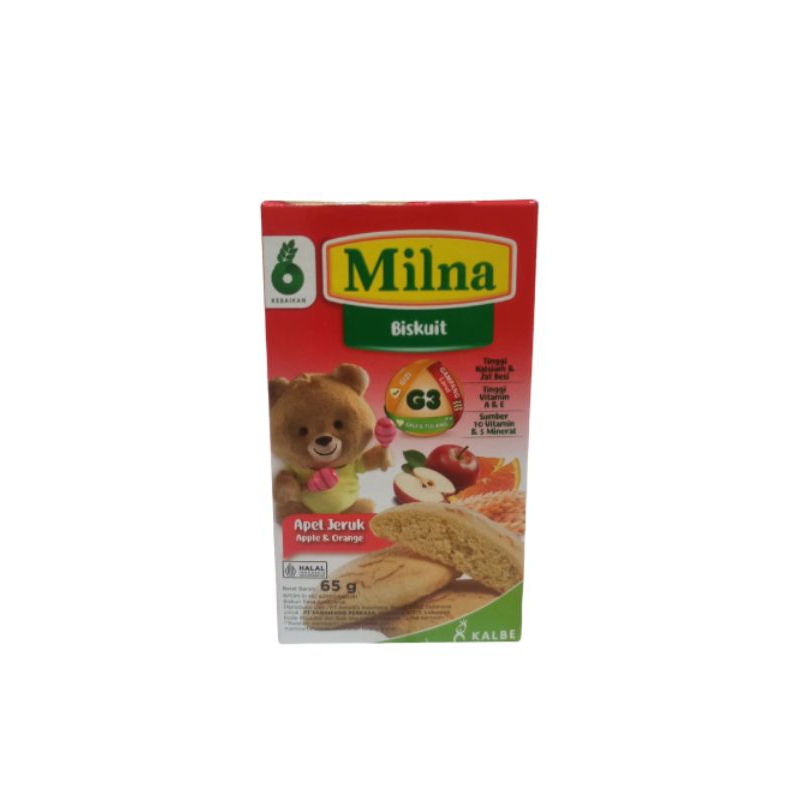 Milna Biskuit Bayi Rasa Apel Jeruk 65gr