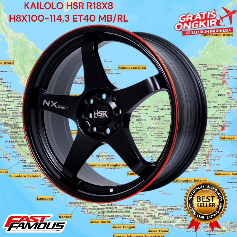 VELG MOBIL RING 18 BAUT 4 PELEK MOBIL RAIZE KIHJANG ALVEZ VIOS DLL PELAK SALE