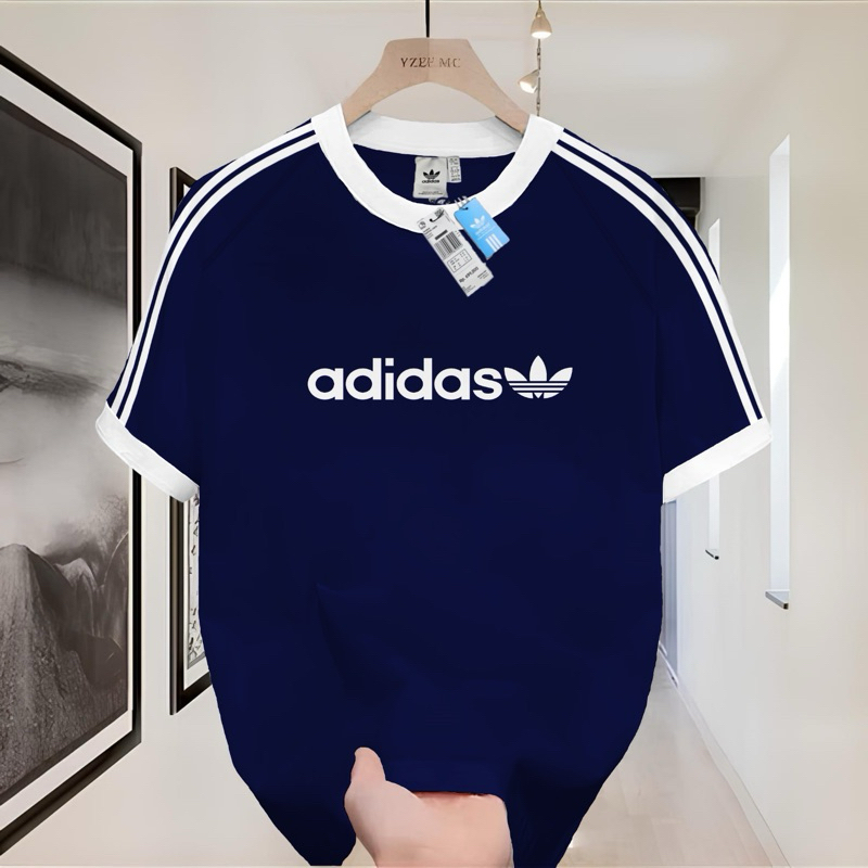 ADIDAS GARIS 3 MENGGUNAKAN BAHAN JAITAN & SABLON 20s