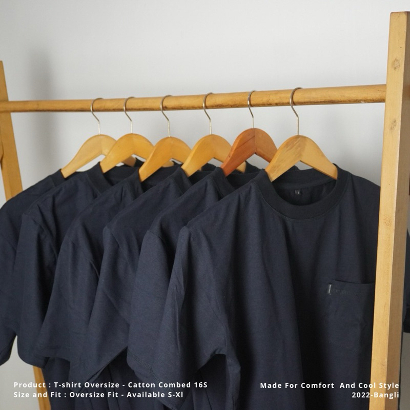 Kaos Polos Oversize Navy