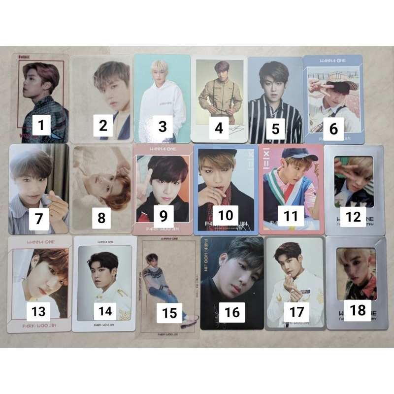 [READY] OFFICIAL PHOTOCARD AB6IX WANNA ONE PARK WOOJIN LAI GUANLIN