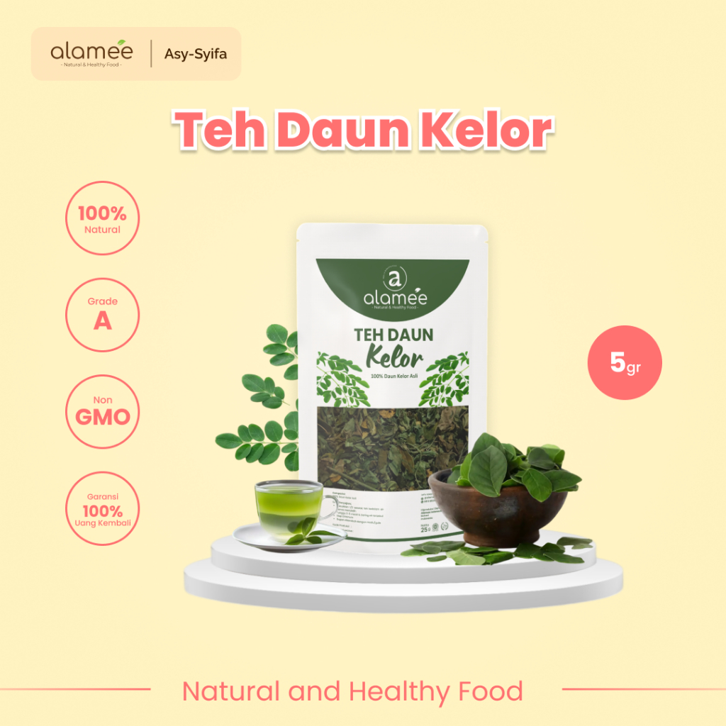 

ALAMEE Teh Bunga Earl Grey Black Tea Alami Organik Dried Leaf Siap Seduh Minum 5gr