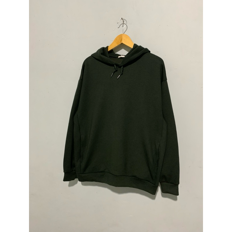 HOODIE GLOBAL UNIQLO SWEAT DRY ( GREEN)