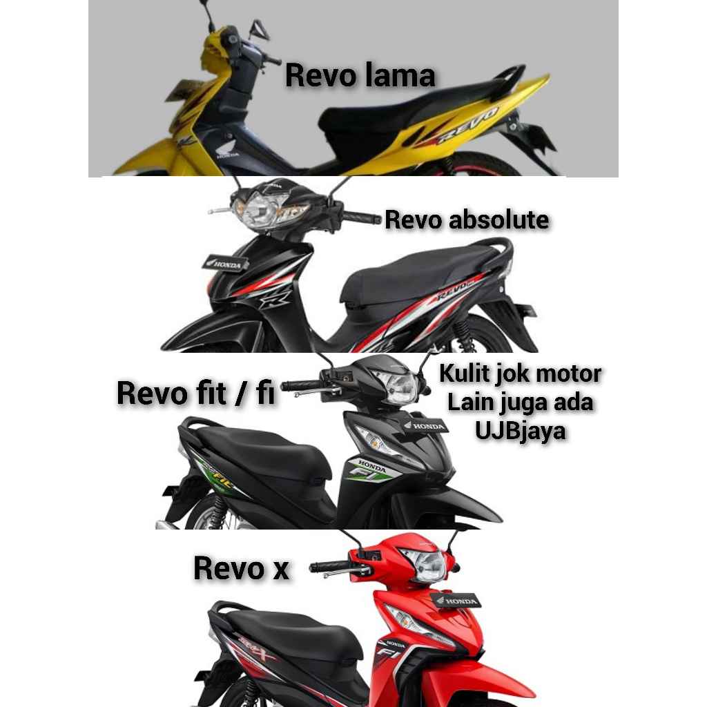 Kulit Jok Motor  Revo Absolute / Fit Fi / Revo X / Revo Standar / Bahan Ori Sarung Jok Motor  Revo A