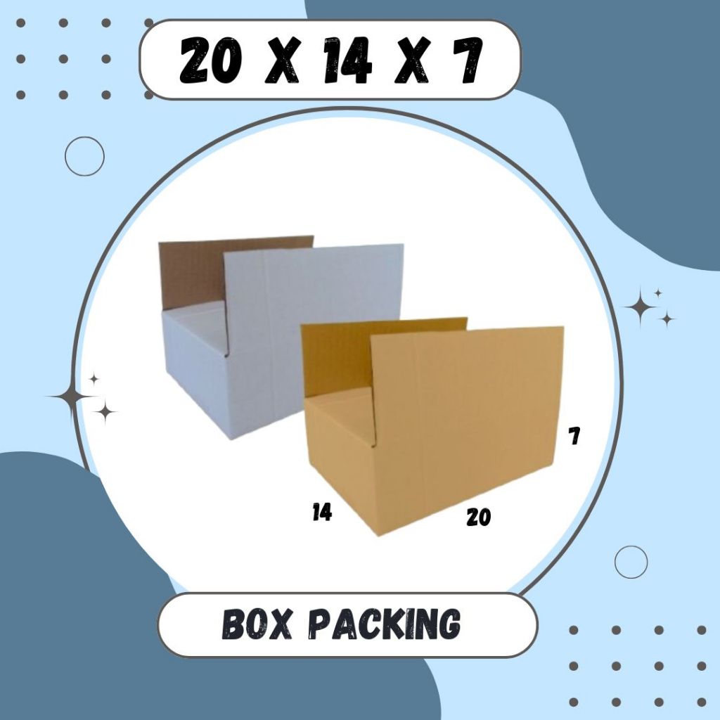 

Box Packing 20x14x7 Kardus A1 Karton Dus Kotak Kemasan Sparepart Jamu Madu Assesoris