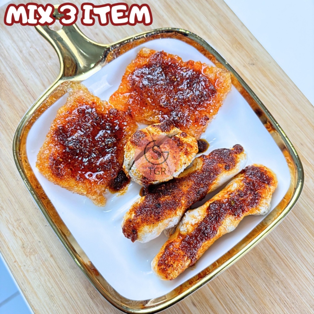 

Mix Dapat 3 Item Isi 5 [ 2 Cipuk, 2 Otak-Otak,1 Basreng ] Dengan Chilli Oil